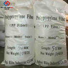 100% Fibrillated Polypropylene Fibers , PP Fiber Concrete For Waterproof Layer / Floor