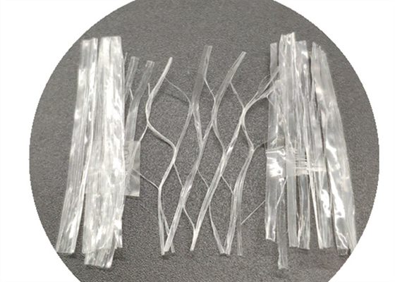 48mm length Polypropylene Fibrillated PP Fibre Mesh