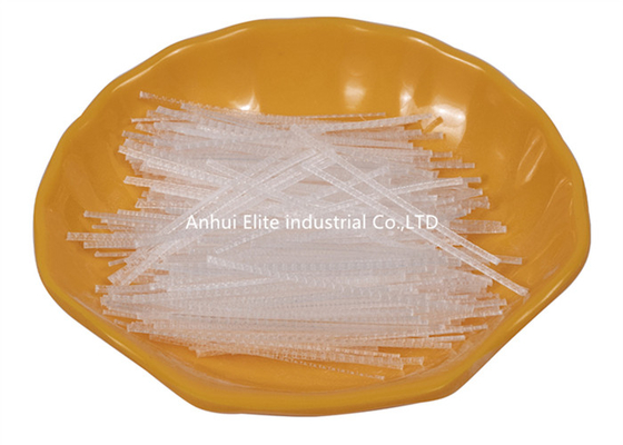 EN-14889 Embossed Polypropylene Synthetic Fibers 48mm 55mm 65mm