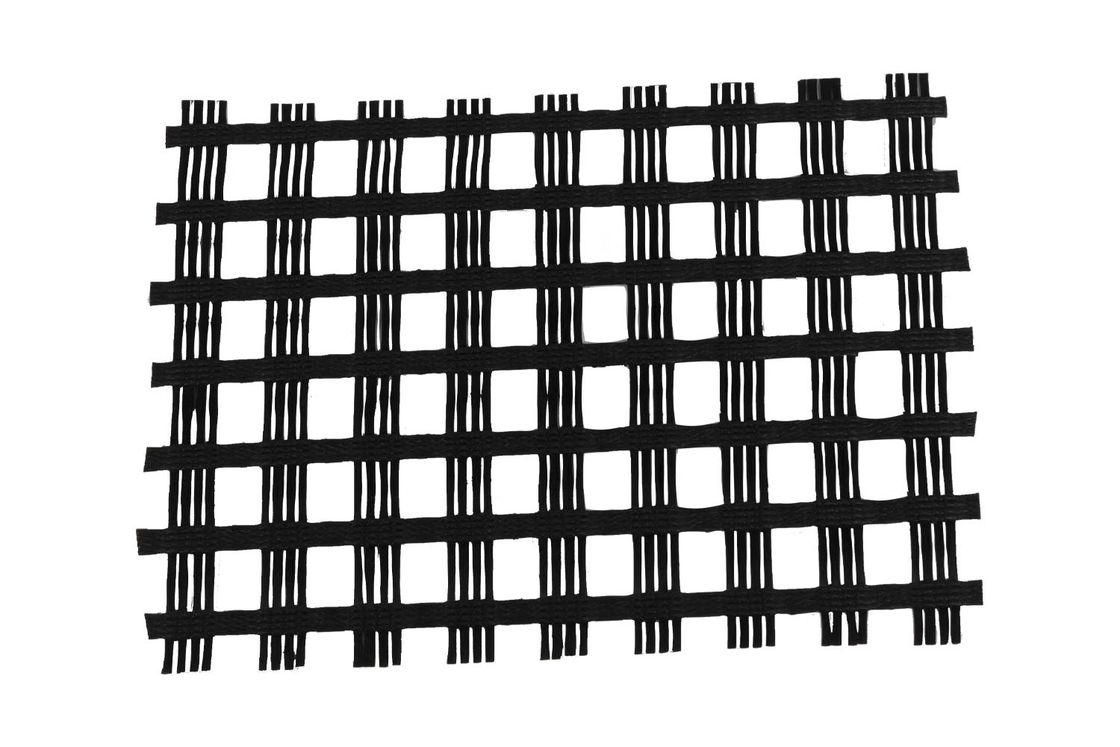 Uniaxial Biaxial fiberglass Geogrid with Tensile Strength 30-400KN