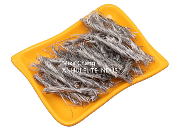 54mm Length PP Twist Bunchy Concrete Reinforcement Fiber